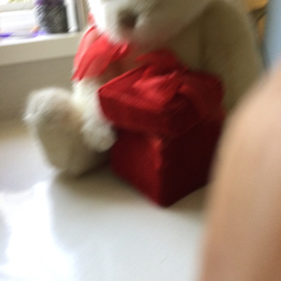 GUND Bear with red gift box - Picture 4 of 8
